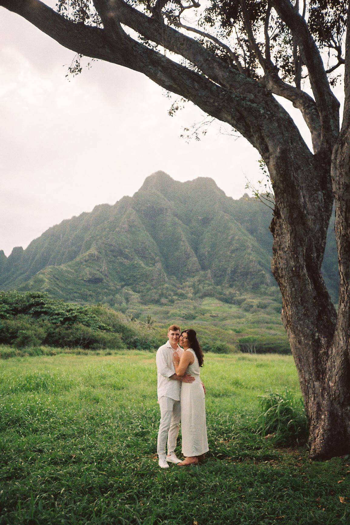 Proposal at Kualoa Ranch lagoon